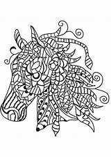 Mosaic Horses Coloring Fun Kids Votes Mozaiek sketch template