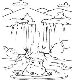waterfall  coloring pages waterfalls coloring pages coloring pages