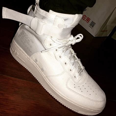 nike sf af mid triple white preview sneakernewscom