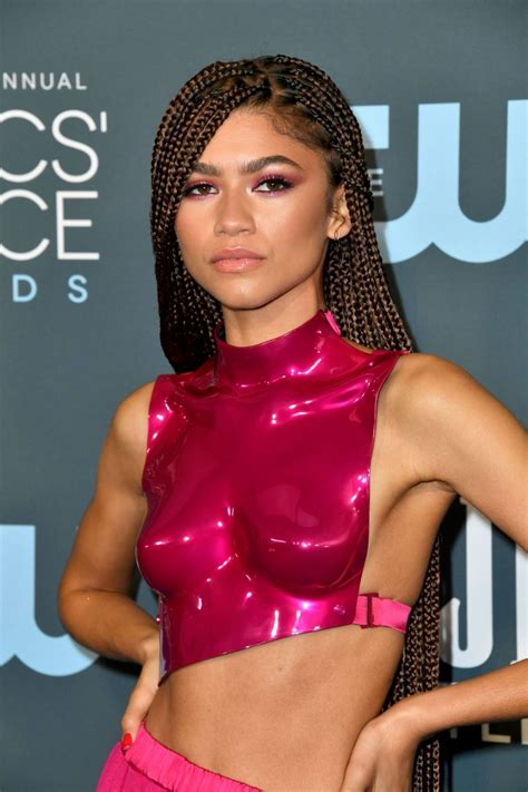 zendaya coleman sexy dress at 25th annual critics choice awards in