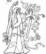 Merlin Wizard Bulkcolor sketch template