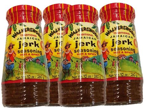 walkerswood jamaican jerk seasoning hot 10 oz bottles pack of 4