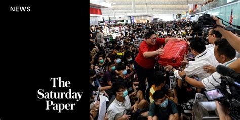 china claims hk protests are ‘terrorism the saturday paper