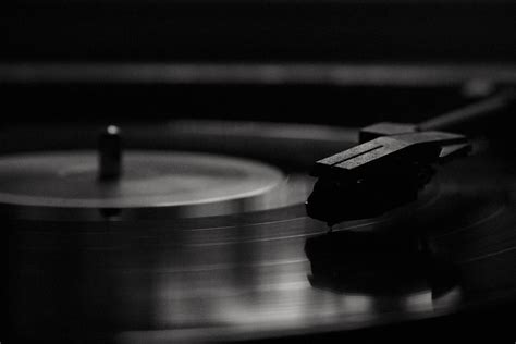 Vinyl Record In Black And White Photograph By Hunter Pippin Fine Art