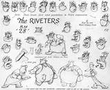 Peg Riveter Coloring 1930s References Villains Iamag Salvo sketch template