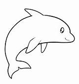 Outline Drawing Drawings Kids Animal Simple Animals Outlines Easy Result Draw Basic Pages Fish Colouring Google Visit Dolphin Beach sketch template