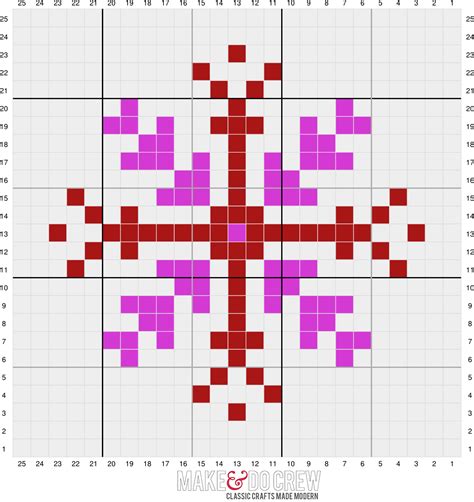 snowflake pattern  cc crochet graph