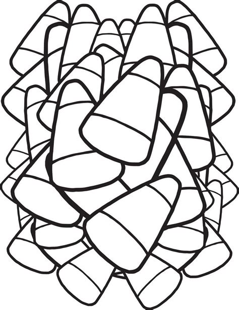 halloween candy coloring pages kidsworksheetfun