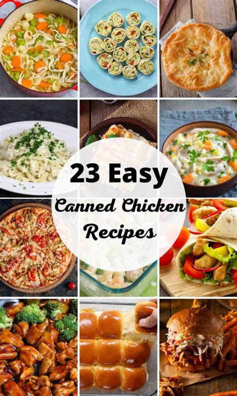quick  easy canned chicken recipes