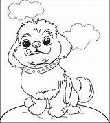 Coloring Puppy Dog Fluffy Pages Printable Cute Supplyme Color Print Kids Getcolorings Click Getdrawings sketch template