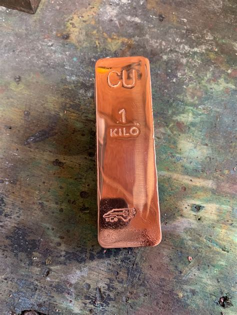 kilo  fine copper bar etsy