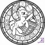 Coloring Stained Glass Doctor Hooves Akili Amethyst Deviantart Pages Colouring Disney Tardis sketch template