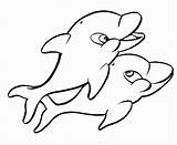 Delfini Dolphins Kidsplaycolor Stampare Donna sketch template