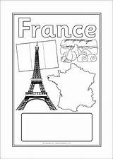 French Book France Covers School Books Sparklebox Editable Topic sketch template