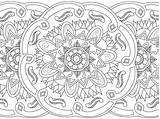 Mandala Colora Adulti Cuciture sketch template