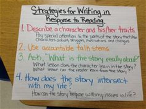 strategies  writing  reading chart writers workshop lucy