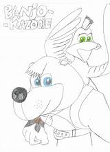 Banjo Kazooie Pages Template Coloring sketch template