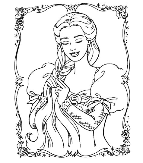 coloring pages fun barbie princess coloring pages