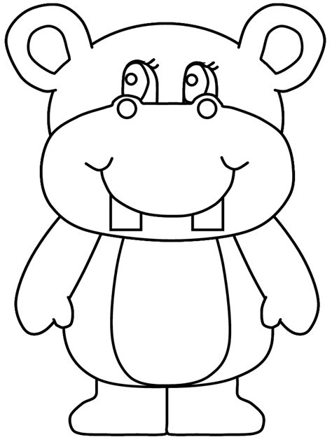 hippos coloring pages books    printable