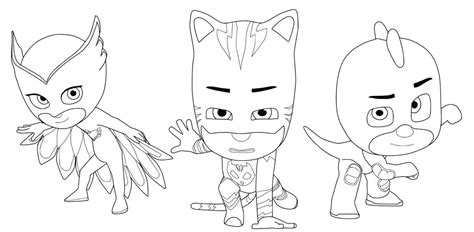 pj masks coloring pages printable coloring pages
