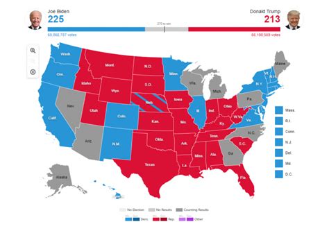 Election Maps Visualizing 2020 U S Presidential Electoral Vote Results