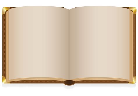 open book  blank sheets vector illustration  vector art