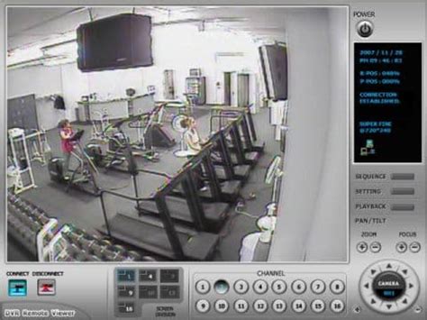 gym surveillance system internet dvr viewer