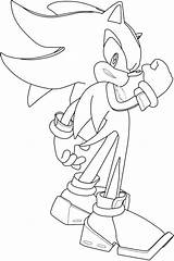Shadow Coloring Hedgehog Pages Sonic Getdrawings sketch template