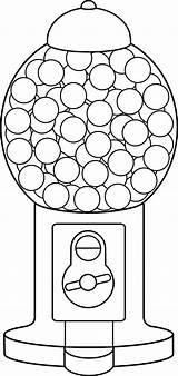 Machine Coloring Pages Gumball Gum Bubble Google Colouring Dot sketch template
