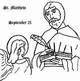 Coloring Matthew Religiocando St Matteo Saints Pages Colorare Da sketch template