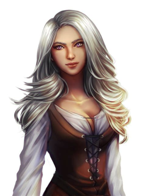 Commission Silver Haired Girl By Forevermedhok On Deviantart