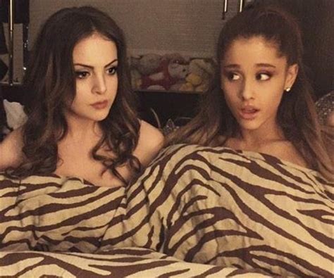 ariana grande and elizabeth gillies caught naked in bed