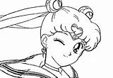 Sailor Mercury Coloring Pages Getdrawings Moon sketch template