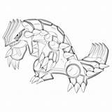 Coloring Groudon Pokemon Pages Primal Coloringhome sketch template