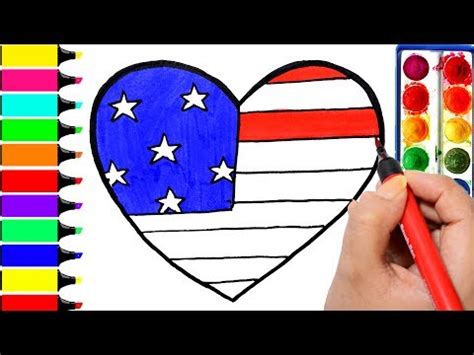 american flag heart coloring pages zsksydny coloring pages