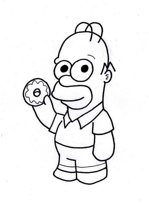 Homero Simpson Kawaii Para Colorear Dibujando Con Vani