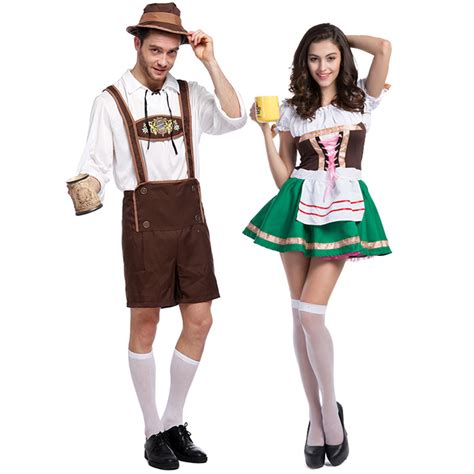 halloween cosplay oktoberfest costumes for couple traditional german