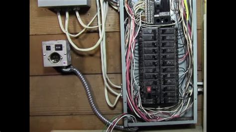 ricksdiy   wire generator transfer switch   circuit breaker panel diy install