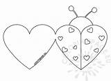 Valentine Cards Ladybug Coloring Eu Valentines Coloringpage από αποθηκεύτηκε sketch template