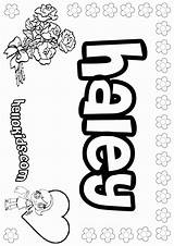 Haley Coloring Name Pages First Color Hellokids Online Names Print Coloringhome Popular sketch template
