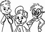 Alvin Chipmunks Coloring Kid Pages Kids Cartoon Wecoloringpage sketch template