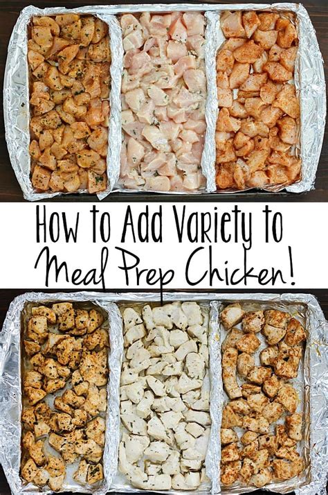 add variety  meal prep chicken yummy healthy easy