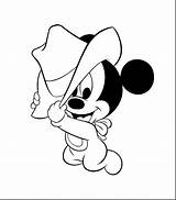 Coloring Mickey Mouse Pages Baby Minnie Gangster Disney Drawing Cute Line Outline Print Color Printable Kids Face Baseball Colouring Friends sketch template