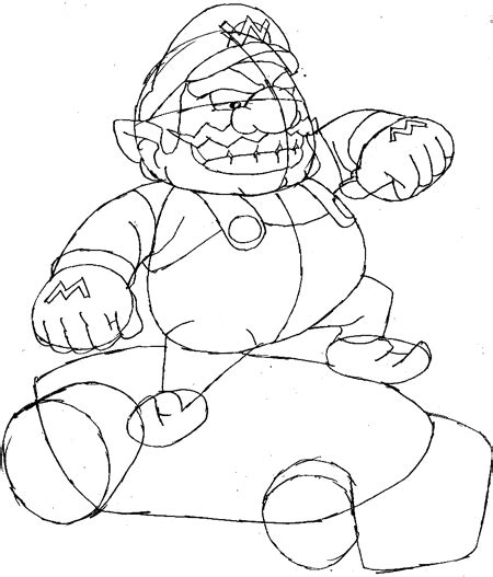 collection wario coloring pages  mario coloring pages