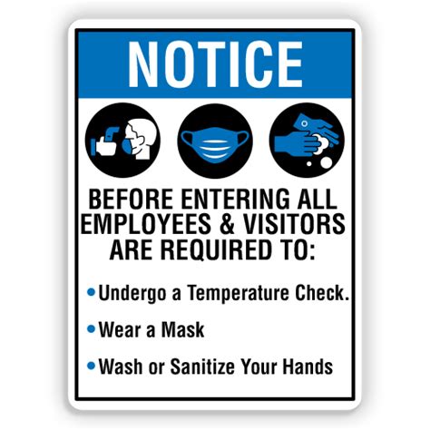 notice  entering  employees required american sign company