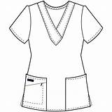 Scrub Scrubs Outline Top Clip Clipart Tops Pants Cliparts Neck Ladies Nurse Shirt Jockey Soft Floral Scrubin Library Womens Pinstopin sketch template