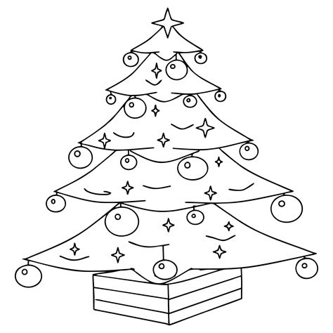 printable blank christmas tree     printablee