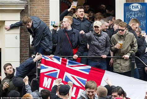 England Football Fans Arrested In Amsterdam Daily Mail