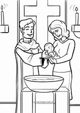 Taufe Ausmalbild Ausmalbilder Malvorlagen sketch template