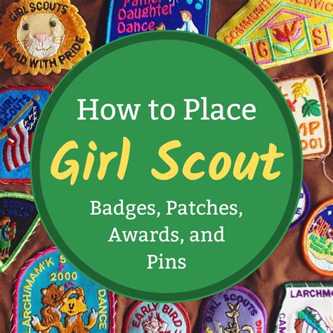 correct placement  girl scout badges wehavekids